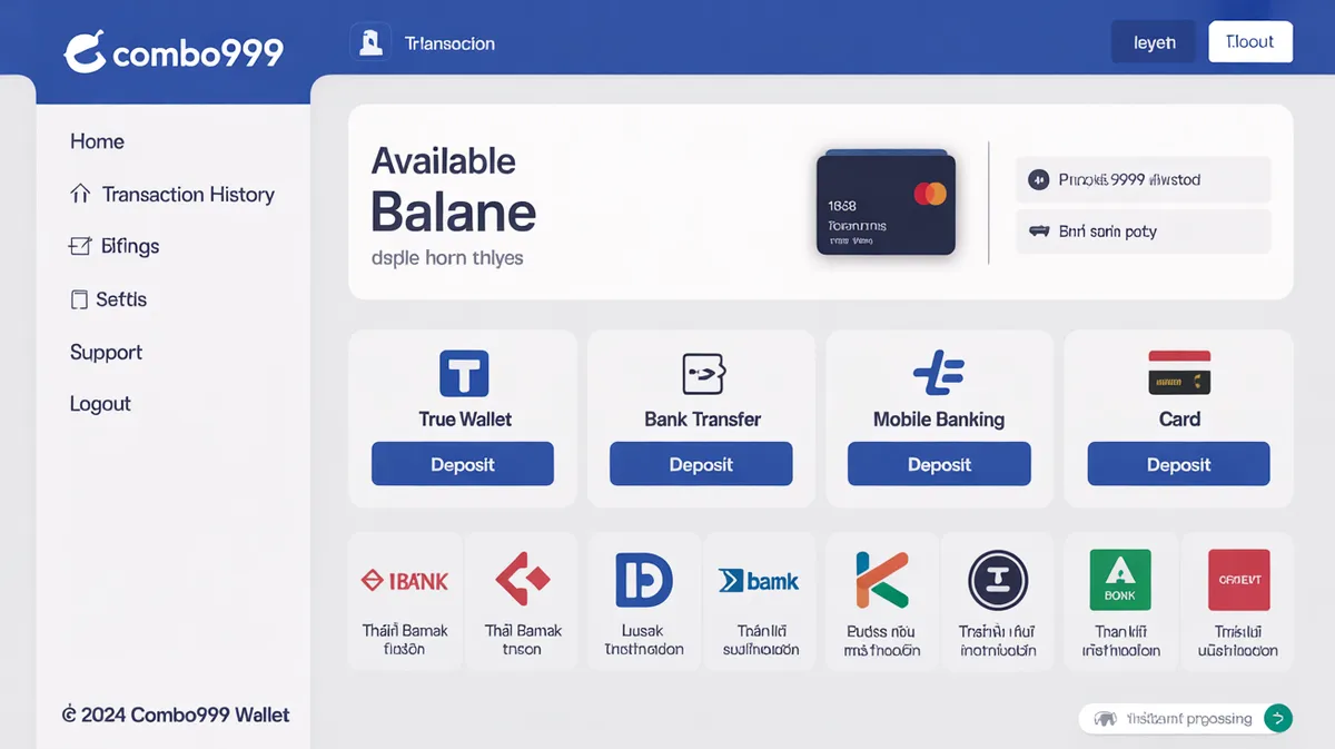 ระบบการเงิน wallet combo999